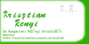 krisztian renyi business card